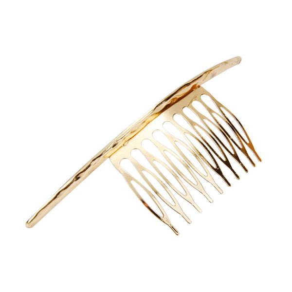 long bent hair comb slide pin clip womens hair styling accessory silver, Brown
long bent hair comb slide pin clip womens hair styling accessory silver, Brown