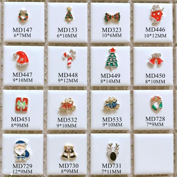 nail art decorations 50pcs/bag 3d charms metal christmas series tree bow santa claus candy bell deer decoration deco, Silver;gold
nail art decorations 50pcs/bag 3d charms metal christmas series tree bow santa claus candy bell deer decoration deco, Silver;gold