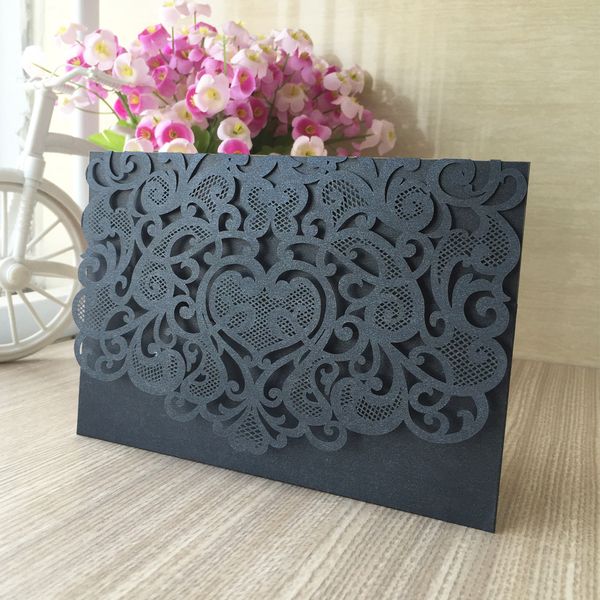 15pcs / lot envelope wedding invitation card lovely festival blessing cards anything grand events cards birthday party invitations, Black
15pcs / lot envelope wedding invitation card lovely festival blessing cards anything grand events cards birthday party invitations, Black