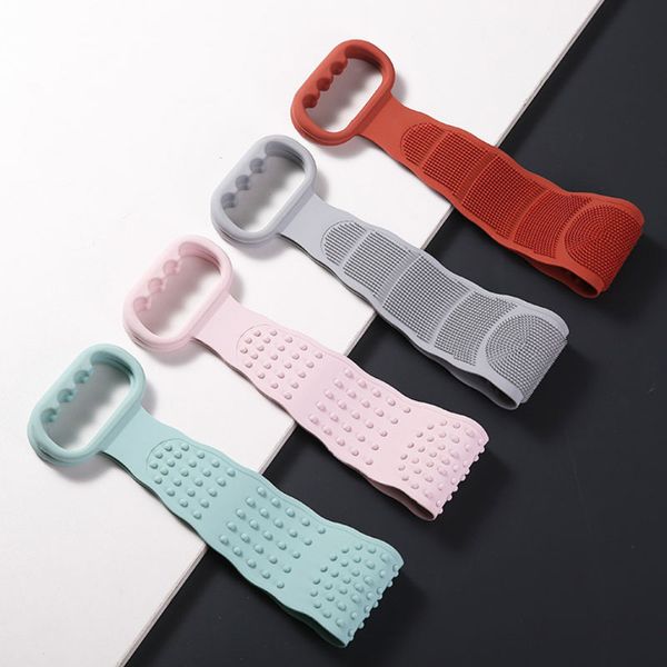 creative back scrubber for shower double sided silicone body brush full cover soft remove horny dirt bath tool accessories
creative back scrubber for shower double sided silicone body brush full cover soft remove horny dirt bath tool accessories
