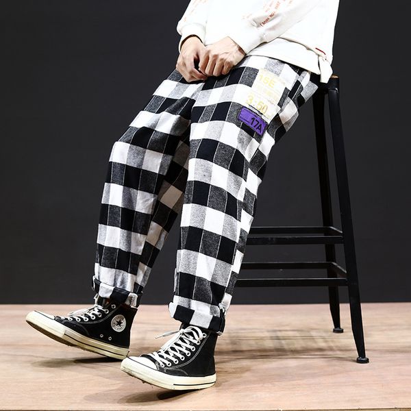 japanese large size plaid casual pants men's loose youth retro art cropped pants men's hip hop men, Black
japanese large size plaid casual pants men's loose youth retro art cropped pants men's hip hop men, Black