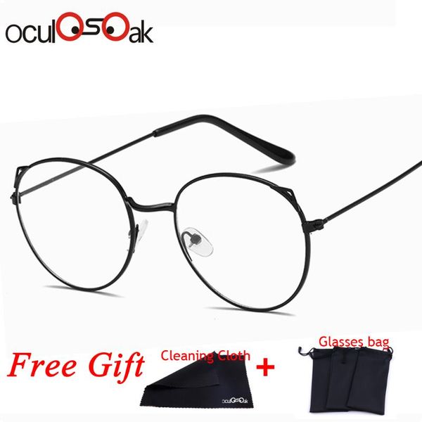 2019 new woman glasses optical frames metal round glasses frame clear lens cat ears eyeware black silver gold eye glass
2019 new woman glasses optical frames metal round glasses frame clear lens cat ears eyeware black silver gold eye glass