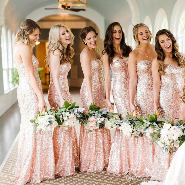 rose gold sequins bridesmaid dresses 2020 custom made sweetheart long wedding guest dress mermaid evening party gowns, Blue;red
rose gold sequins bridesmaid dresses 2020 custom made sweetheart long wedding guest dress mermaid evening party gowns, Blue;red