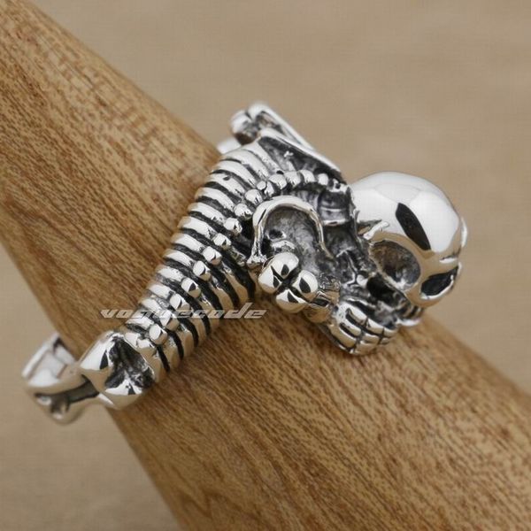 wholesale- crawling skull solid 925 sterling silver mens biker ring 9m007, Golden;silver
wholesale- crawling skull solid 925 sterling silver mens biker ring 9m007, Golden;silver