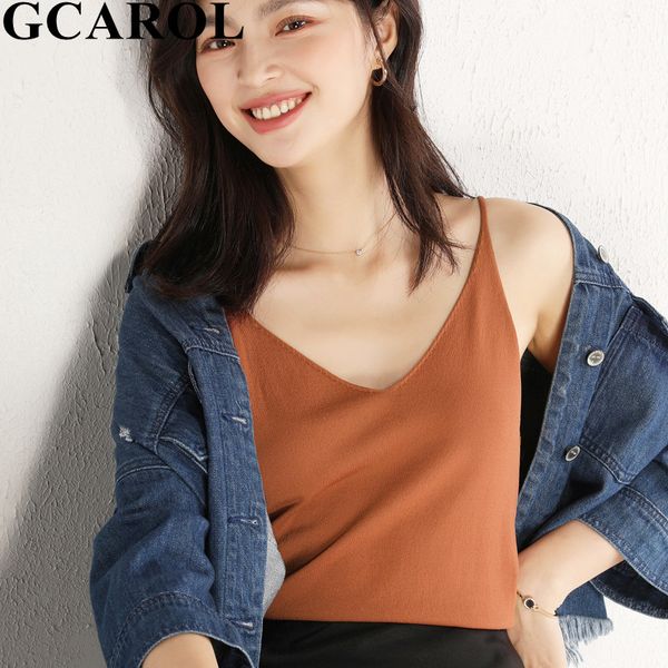 gcarol new summer spring v neck wool blends thin cool camisole vest sleeveless breathable slim basic plus size 2xl, White
gcarol new summer spring v neck wool blends thin cool camisole vest sleeveless breathable slim basic plus size 2xl, White