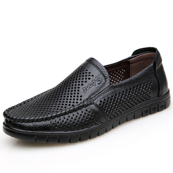 new summer mens sandals leather soft bottom hollow casual leather shoes shoes mens sandals zapatos de hombre, Black
new summer mens sandals leather soft bottom hollow casual leather shoes shoes mens sandals zapatos de hombre, Black