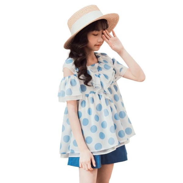 yourseason 2020 summer big girls cute dot с плеча вскользь кофточки рубашки и короткие штаны элегантный комплект из двух частей, White
yourseason 2020 summer big girls cute dot с плеча вскользь кофточки рубашки и короткие штаны элегантный комплект из двух частей, White