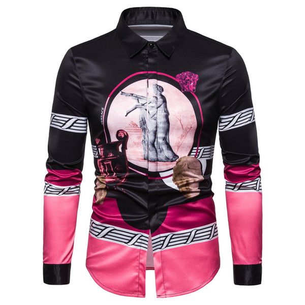 korean shirt, sculpture shirt, flower hawaiian net red long sleeve men's shirt japanese streetwear, White;black
korean shirt, sculpture shirt, flower hawaiian net red long sleeve men's shirt japanese streetwear, White;black