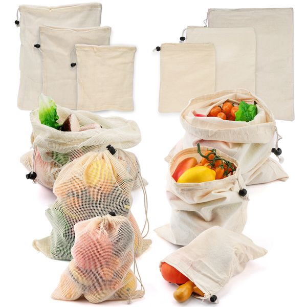 3 pcs reusable fruit vegetable bag grocery shopper rope drawstring closure cotton home kitchen storage stuff washable mesh bags
3 pcs reusable fruit vegetable bag grocery shopper rope drawstring closure cotton home kitchen storage stuff washable mesh bags