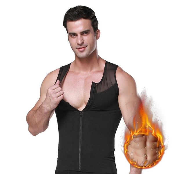 men' compression shirt chest slimming body shaper undershirt breathable quick dry sports moulding grenadine tank top, White;black
men' compression shirt chest slimming body shaper undershirt breathable quick dry sports moulding grenadine tank top, White;black