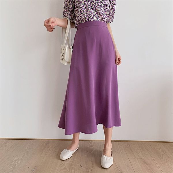 hzirip 2020 solid summer new high waist thin long skirts woman brief all match stylish a-line slender skirts, Black
hzirip 2020 solid summer new high waist thin long skirts woman brief all match stylish a-line slender skirts, Black
