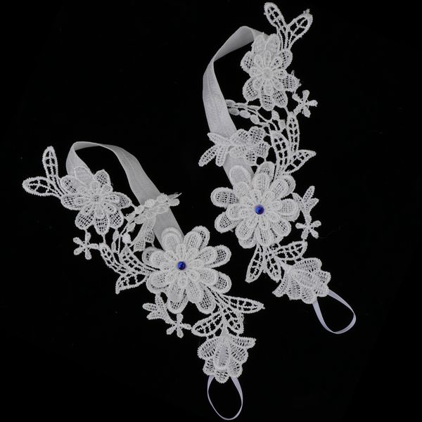 white lace flower bridal anklets wedding barefoot sandals beach foot chain
white lace flower bridal anklets wedding barefoot sandals beach foot chain