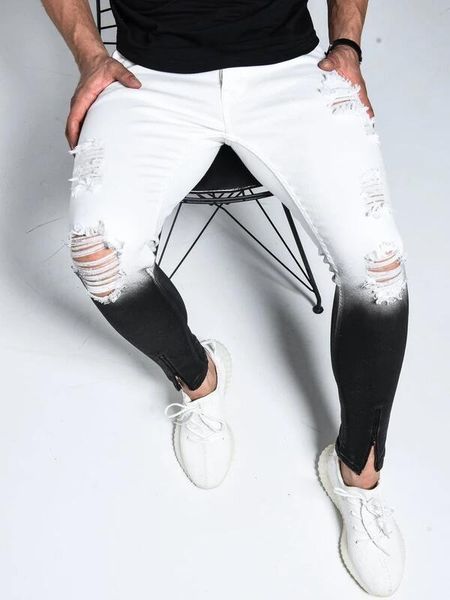 mens jeans fashion 2020 spring summer new arrival gradient stretch jeans trousers zipper design white black casual pants s-3xl hot, Blue
mens jeans fashion 2020 spring summer new arrival gradient stretch jeans trousers zipper design white black casual pants s-3xl hot, Blue
