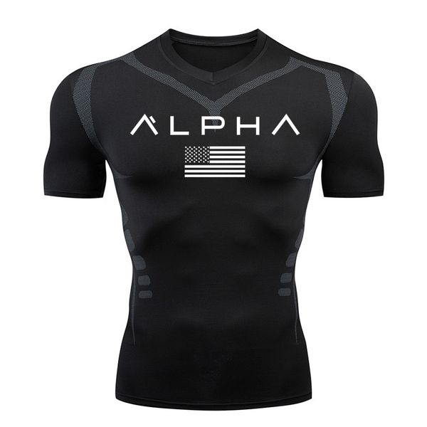 man t-shirt gym compression shirt sport t shirt short sleeve running t-shirt men workout training tee fitness muscle sport, Black;blue
man t-shirt gym compression shirt sport t shirt short sleeve running t-shirt men workout training tee fitness muscle sport, Black;blue