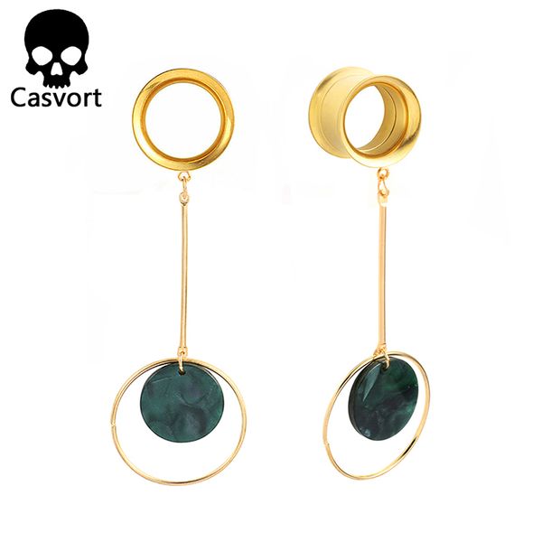 casvort 2pcs ear piercing plug expander tunnel plug dangle studs saddle ear gauges stretchers fashion body piercing jewelry gift, Slivery;golden
casvort 2pcs ear piercing plug expander tunnel plug dangle studs saddle ear gauges stretchers fashion body piercing jewelry gift, Slivery;golden