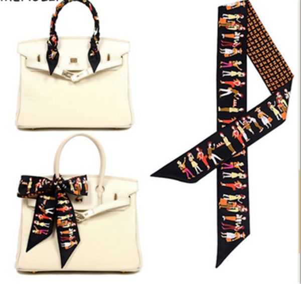 bag ribbons 2020 brand letter small silk scarf for women paris holiday print head scarf handle bag ribbon long scarves, Blue;gray
bag ribbons 2020 brand letter small silk scarf for women paris holiday print head scarf handle bag ribbon long scarves, Blue;gray