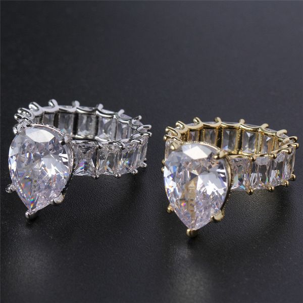 size 7-10 men women ring gold silver color iced out clear big cz diamond rings nice gift for friend, Golden;silver
size 7-10 men women ring gold silver color iced out clear big cz diamond rings nice gift for friend, Golden;silver