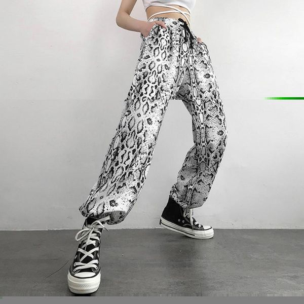 snake skin print stree wear pants women casual elastic high waist pocket trousers streetwear womens joggers sweatpants, Black;white
snake skin print stree wear pants women casual elastic high waist pocket trousers streetwear womens joggers sweatpants, Black;white
