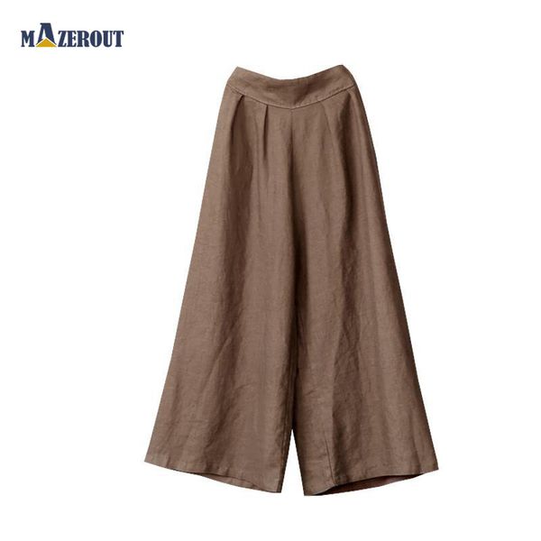 women's pants & capris mazerout fashion wide leg women celmia high waist cotton linen palazzo casual loose trousers vintage femme plus, Black;white
women's pants & capris mazerout fashion wide leg women celmia high waist cotton linen palazzo casual loose trousers vintage femme plus, Black;white