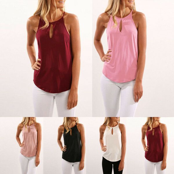 women's tanks & camis 2021 summer women casual solid loose hollow out o-neck holiday party club vest, White
women's tanks & camis 2021 summer women casual solid loose hollow out o-neck holiday party club vest, White