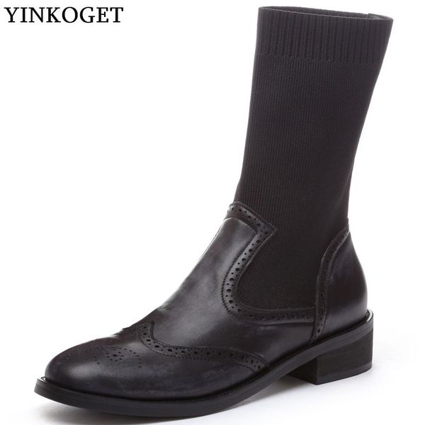 yinkoget fashion colored genuine leather short plush women boots comfortable breathable ladies ankle boots girl casual, Black
yinkoget fashion colored genuine leather short plush women boots comfortable breathable ladies ankle boots girl casual, Black