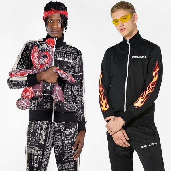 Palm angel track jacket men treetwear vintage jacket flame pai ley print zipped hoodie jacket palm angel track uit jacket pant nci0830, Black;brown 
Palm angel track jacket men treetwear vintage jacket flame pai ley print zipped hoodie jacket palm angel track uit jacket pant nci0830, Black;brown