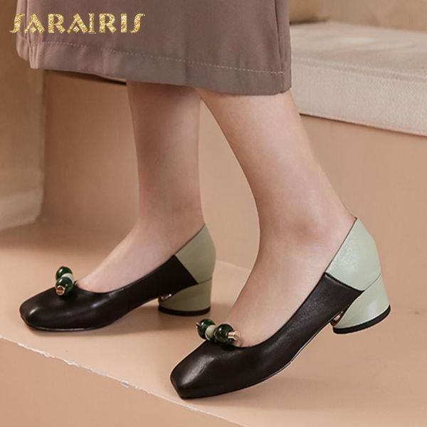 sarairis 2020 new design genuine cow leather chunky heels comfortable shoes women pumps female slip-on casual pumps woman, Black
sarairis 2020 new design genuine cow leather chunky heels comfortable shoes women pumps female slip-on casual pumps woman, Black