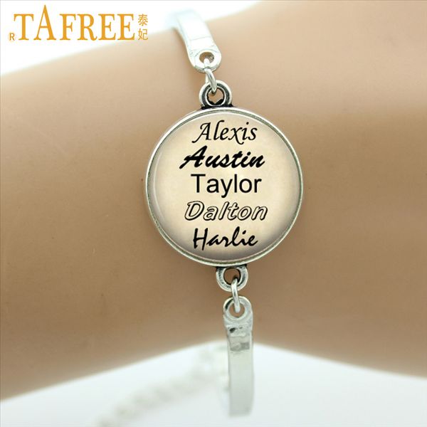 TAFREE Personalized fashion jewelry custom your family name bracelet gift for family best friend Glass Cabochon dome Photo three colors NA01
TAFREE Personalized fashion jewelry custom your family name bracelet gift for family best friend Glass Cabochon dome Photo three colors NA01