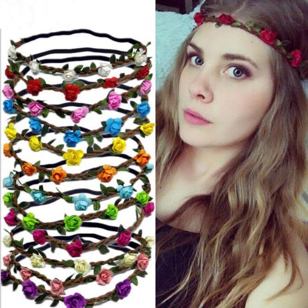 eco-friendly flowers wreaths bride bohemian flower headband wedding floral garland hair band headwear hair accessories 12 color
eco-friendly flowers wreaths bride bohemian flower headband wedding floral garland hair band headwear hair accessories 12 color