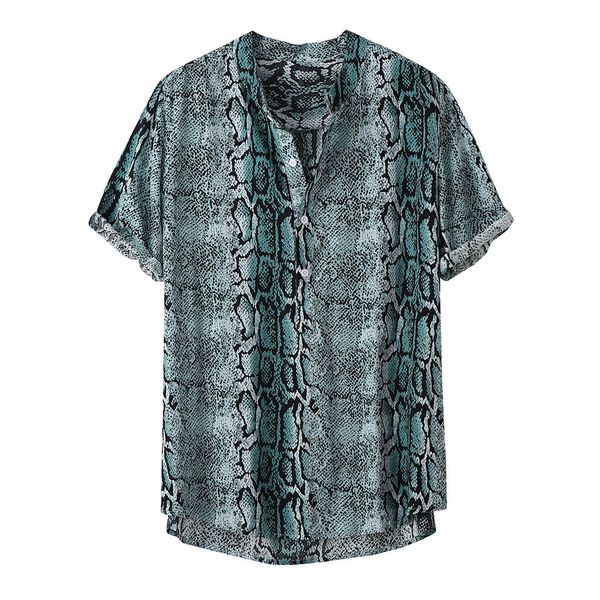 autumn men blouse 2019 new fashion personality men's snake skin casual slim short sleeve printed shirt casual men's blouse, White;black
autumn men blouse 2019 new fashion personality men's snake skin casual slim short sleeve printed shirt casual men's blouse, White;black