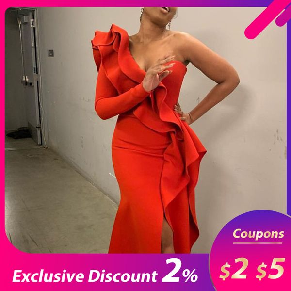 african style elegant party vintage women long dresses big size one shoulder strapless split ruffles female maxi red dress, Black;pink
african style elegant party vintage women long dresses big size one shoulder strapless split ruffles female maxi red dress, Black;pink