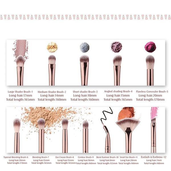 makeup tools & accessories 12pcs brush set eye shadow lip eyebrow powder brushes professional eyeliner tools
makeup tools & accessories 12pcs brush set eye shadow lip eyebrow powder brushes professional eyeliner tools