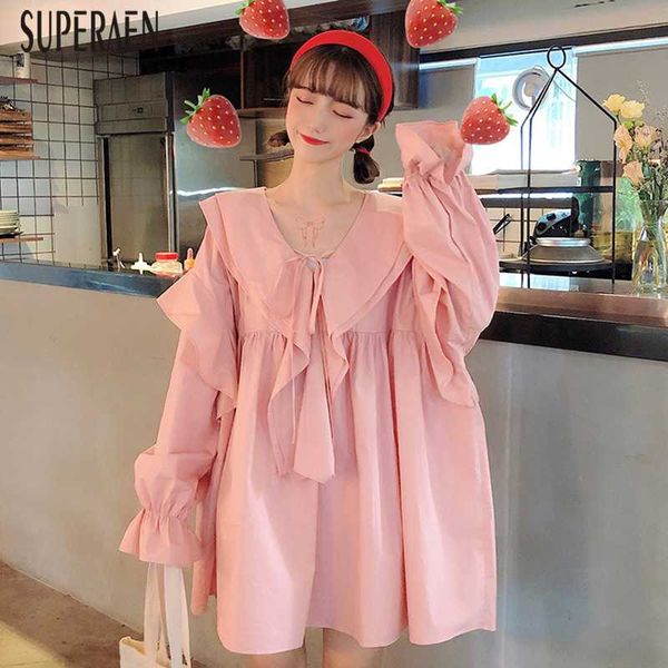 casual dresses superaen summer 2021 women dress korean style fashion ladies v-neck ruffled long sleeve solid color clothing, Black;gray
casual dresses superaen summer 2021 women dress korean style fashion ladies v-neck ruffled long sleeve solid color clothing, Black;gray
