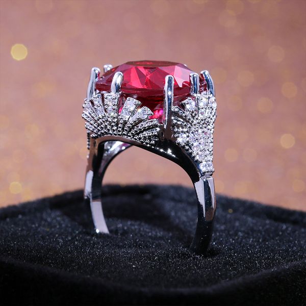 charm female crystal red zircon ring fashion 925 silver engagement rings for women vintage big wedding rings bands jewelry, Slivery;golden
charm female crystal red zircon ring fashion 925 silver engagement rings for women vintage big wedding rings bands jewelry, Slivery;golden