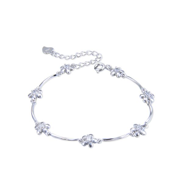 15cm wholesale bracelet s925 sterling silver zircon creative sweet flower bracelet korean fashion summer jewelry female, Golden;silver
15cm wholesale bracelet s925 sterling silver zircon creative sweet flower bracelet korean fashion summer jewelry female, Golden;silver