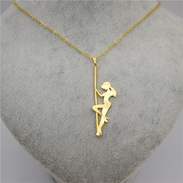 wholesale strip dance necklace trendy pole dancer pendant necklace for women choker jewelry necklace personality statement gift, Silver
wholesale strip dance necklace trendy pole dancer pendant necklace for women choker jewelry necklace personality statement gift, Silver