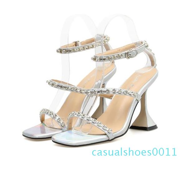 chic silver black rhinestone spool heel gladiator sandals luxury designer high heel shoes size 35 to 40 c11
chic silver black rhinestone spool heel gladiator sandals luxury designer high heel shoes size 35 to 40 c11