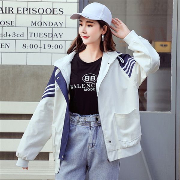 2019 new fashion casual ladies baseball uniform loose large size hooded women's jacket cotton clothes s, Black
2019 new fashion casual ladies baseball uniform loose large size hooded women's jacket cotton clothes s, Black