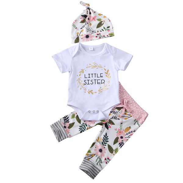 new little girls clothes newborn infant baby girl bodysuit long pants hats 3pcs bebes kids outfits clothes set 0-18 months, White
new little girls clothes newborn infant baby girl bodysuit long pants hats 3pcs bebes kids outfits clothes set 0-18 months, White
