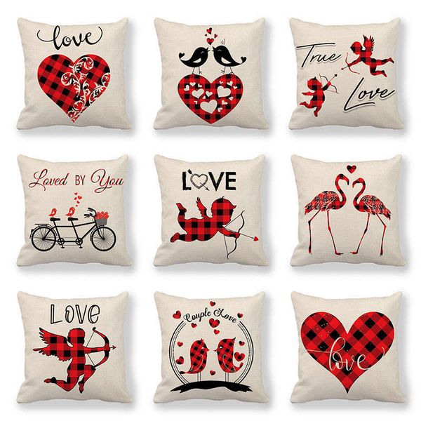 valentines throw cushion cover valentine's day pillow case sofa romantic red plaid love heart bird cupid's arrow pillow case linen
valentines throw cushion cover valentine's day pillow case sofa romantic red plaid love heart bird cupid's arrow pillow case linen
