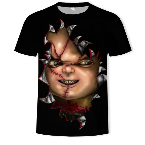 menssummer fashion halloween ghost doll 3d digital printed short-sleeved t-shirt, White;black
menssummer fashion halloween ghost doll 3d digital printed short-sleeved t-shirt, White;black