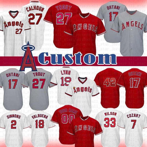 27 Mike Trout 17 Shohei Ohtani Los Angeles Custom Angels Baseball Jersey 44 Reggie Jackson Simmons Pujols Valbuena Calhoun a1 Wilson Shoe
27 Mike Trout 17 Shohei Ohtani Los Angeles Custom Angels Baseball Jersey 44 Reggie Jackson Simmons Pujols Valbuena Calhoun a1 Wilson Shoe