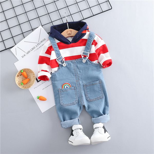 2020 autumn new children hooded long-sleeved overalls two-piece suit boys clothing girls striped casual suit for 1-3 years old, White
2020 autumn new children hooded long-sleeved overalls two-piece suit boys clothing girls striped casual suit for 1-3 years old, White