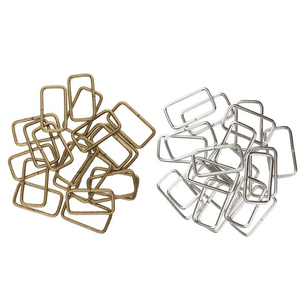 40 pieces metal square buckle bag strap connector bag accessories for diy bag craft, Black
40 pieces metal square buckle bag strap connector bag accessories for diy bag craft, Black
