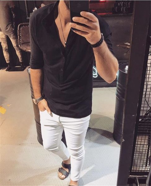 летние мужские проектировщик solid tshirts мода crew neck homme одежда повседневная мужчины одежда, White;black
летние мужские проектировщик solid tshirts мода crew neck homme одежда повседневная мужчины одежда, White;black