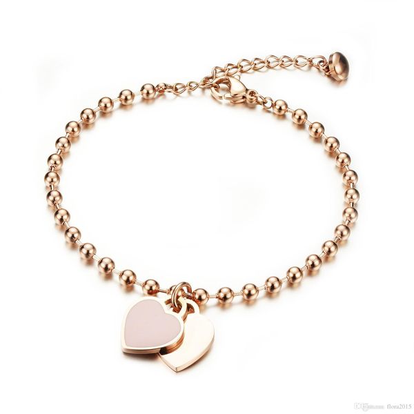 fashion romantic famous brands jewelry rose gold plated beads bangles love heart bracelet christmas gifts for women, Golden;silver
fashion romantic famous brands jewelry rose gold plated beads bangles love heart bracelet christmas gifts for women, Golden;silver