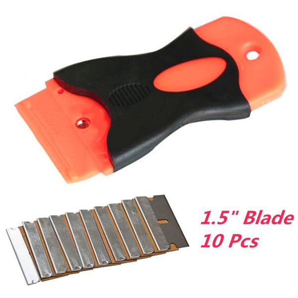 1pcs old film glue removal razor scraper spatula & 10 single edge 1.5inch razor blade tools
1pcs old film glue removal razor scraper spatula & 10 single edge 1.5inch razor blade tools