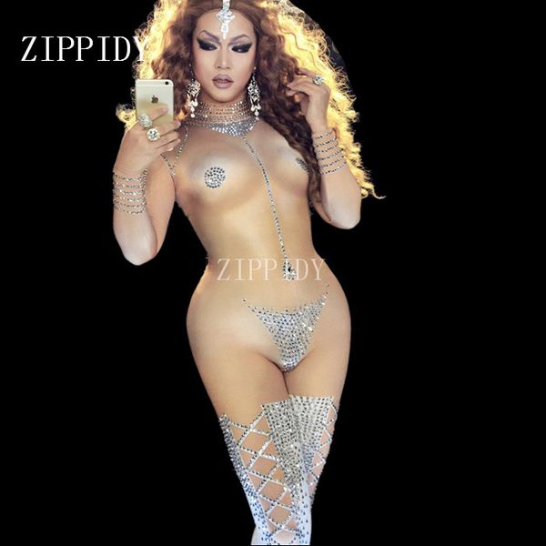 striptease dance jumpsuit sparkly bodysuit stage wear women's celebrate female singer crystals one piece costume outfit, Black
striptease dance jumpsuit sparkly bodysuit stage wear women's celebrate female singer crystals one piece costume outfit, Black