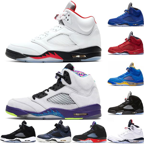 jumpman 5 men basketball shoes 5s trainers fire red for 2020 alternate bel blue red suede mens sports sneaker size 7-13, White;red
jumpman 5 men basketball shoes 5s trainers fire red for 2020 alternate bel blue red suede mens sports sneaker size 7-13, White;red