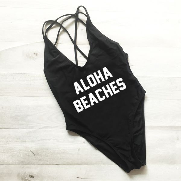 aloha beaches letter print cross back one piece swimsuit high cut beach wear swimsuit women monokini mayo maillot de bain badpak, White;black
aloha beaches letter print cross back one piece swimsuit high cut beach wear swimsuit women monokini mayo maillot de bain badpak, White;black